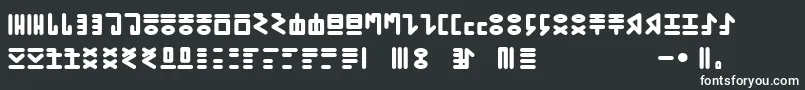 More about GENР RICA PRIMITIVA 01 Font GENР RICA PRIMITIVA 01 Font – White Fonts on Black Background